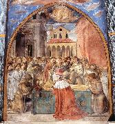 Scenes from the Life of St Francis (Scene 12, south wall) dfhg GOZZOLI, Benozzo
